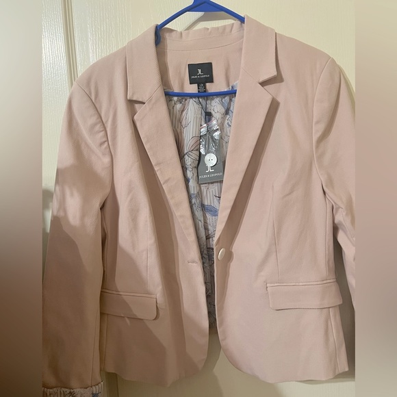 Light Pink floral lined blazer NWT - Picture 1 of 4